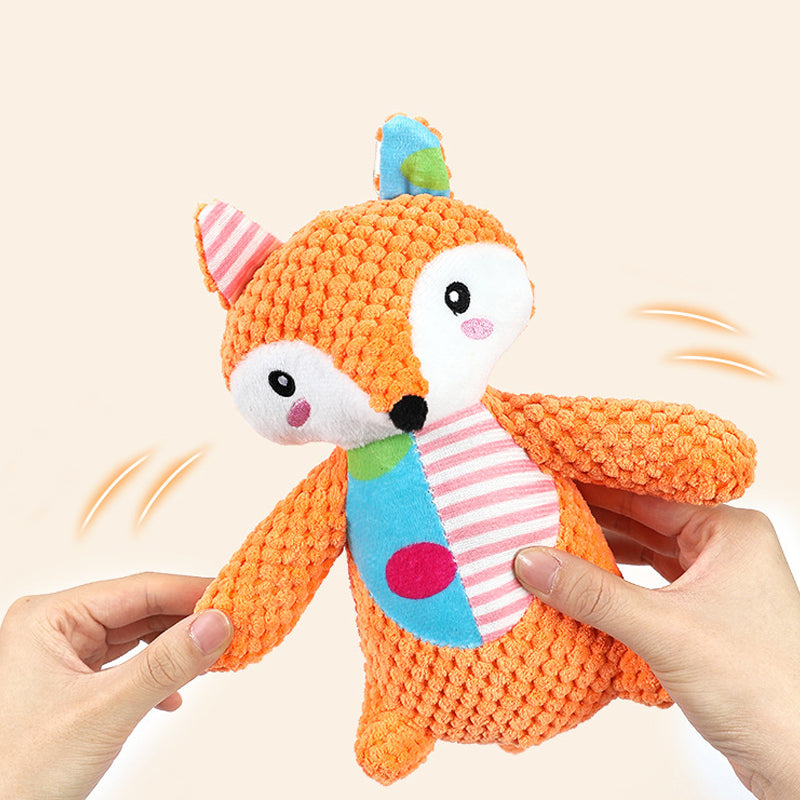 Interactive Plush Dog Toy for Aggressive Chewers