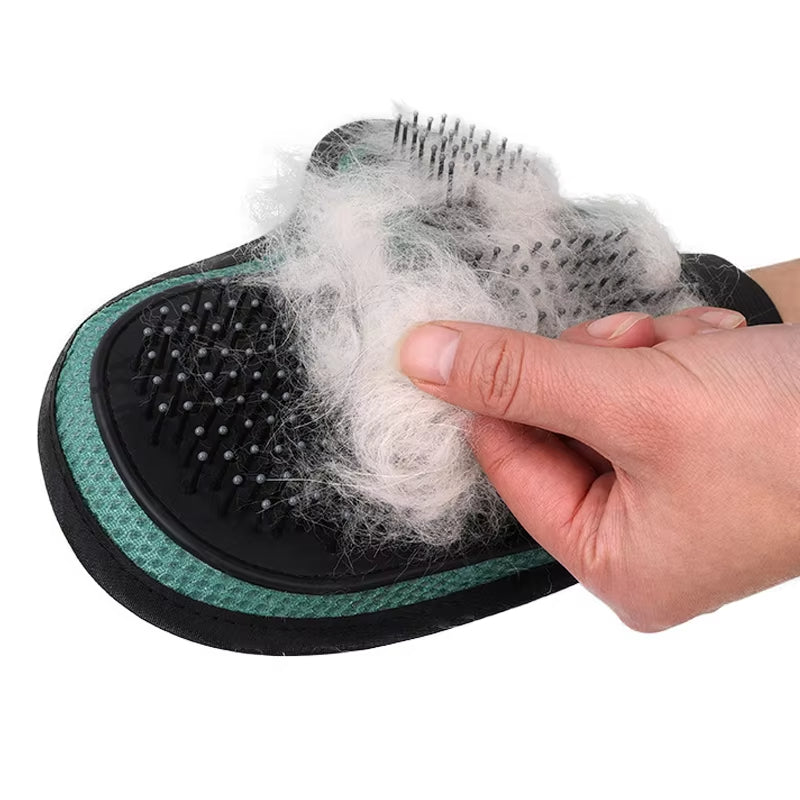 Pet Bath & Massage Glove – Silicone Hair Remover for Cat and Dog Grooming