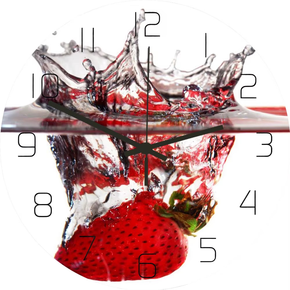 Fresh Fruit Lemon Wall Clock for Kitchen & Home Décor